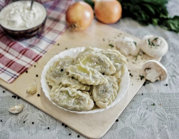 Вареники постные с картошкой и грибами, 500гр